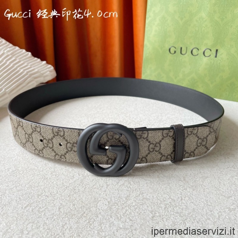 Replica Gucci Ad Incastro G Fibbia Gg Suprema Tela Cintura 40 Mm
