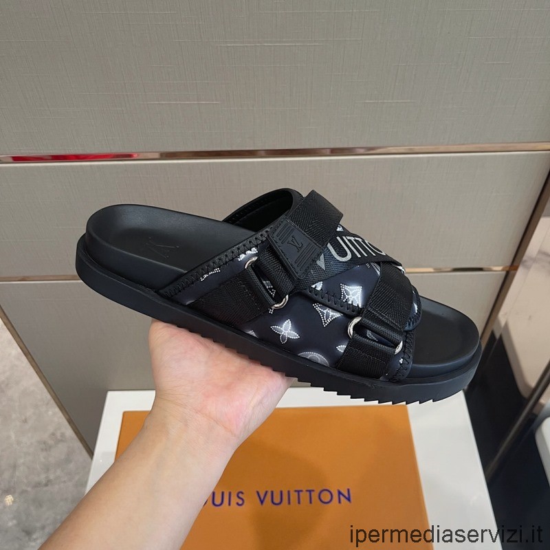 Replica Louis Vuitton Mens Honolulu Sandalo Mule Con Cinturini Sportivi Da 38 A 45